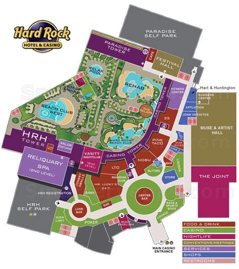 hard rock casino map